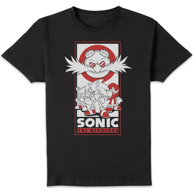 Sonic The Hedgehog Team Up Men's T-Shirt - Black