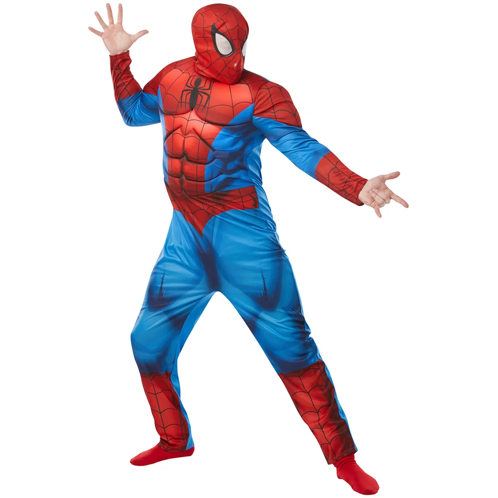 Official Rubies Marvel Spider-Man Adult Deluxe Costume - XL Size Image 1