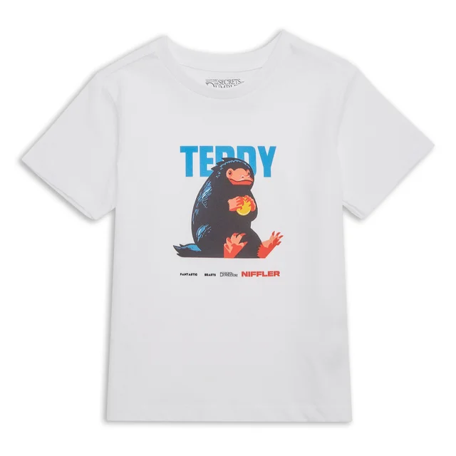 T-Shirt pour enfants Teddy Les Animaux Fantastiques - Blanc