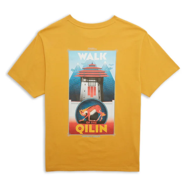 T-shirt unisexe La marche du Qilin Les Animaux Fantastiques - Moutarde