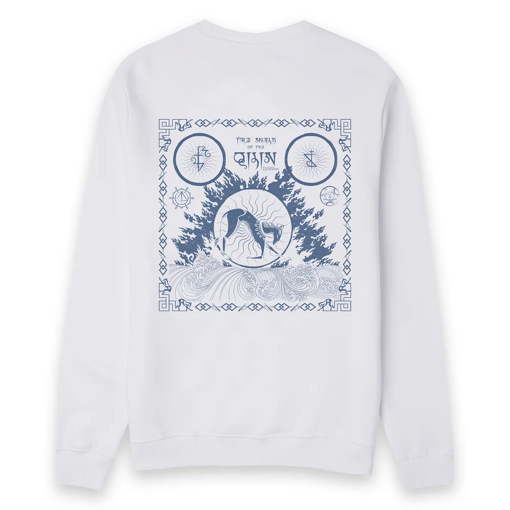Sweatshirt Motifs Qilin Les Animaux Fantastiques - Blanc - XS Image 1