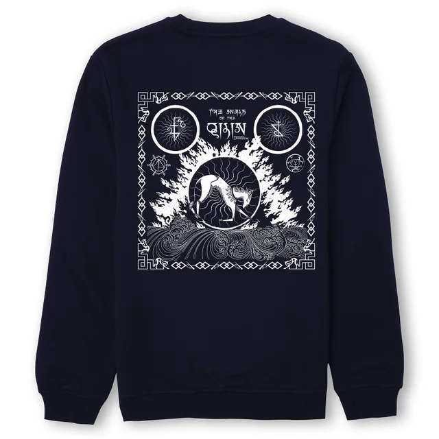Sweatshirt Motifs Qilin Les Animaux Fantastiques - Bleu Marine