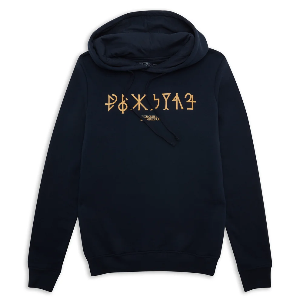 Sweat à Capuche Motifs Dorés Les Animaux Fantastiques - Bleu Marine - S Image 1