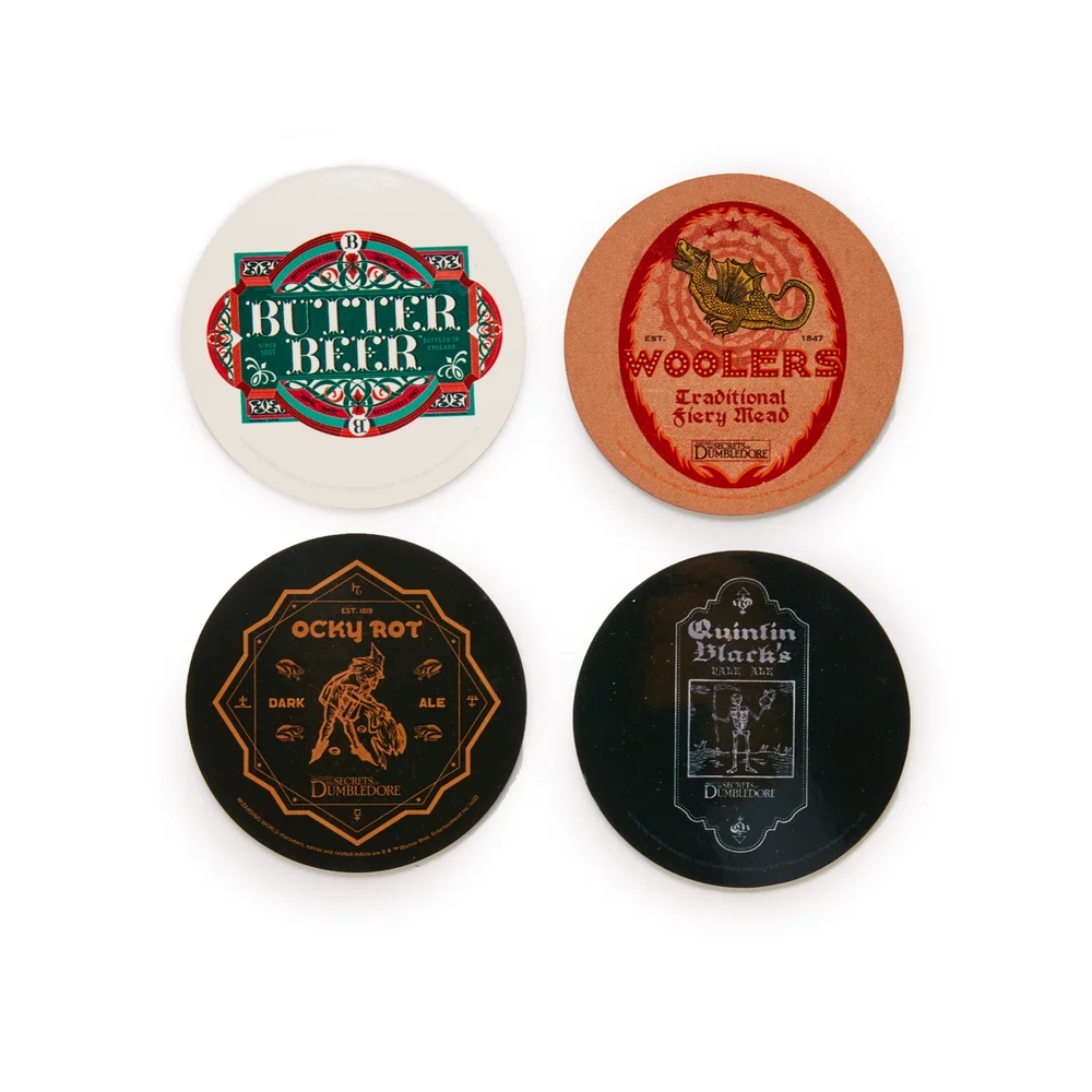 Decorsome x Les Animaux Fantastiques - Set de sous-verres ronds pour la Bière Image 1