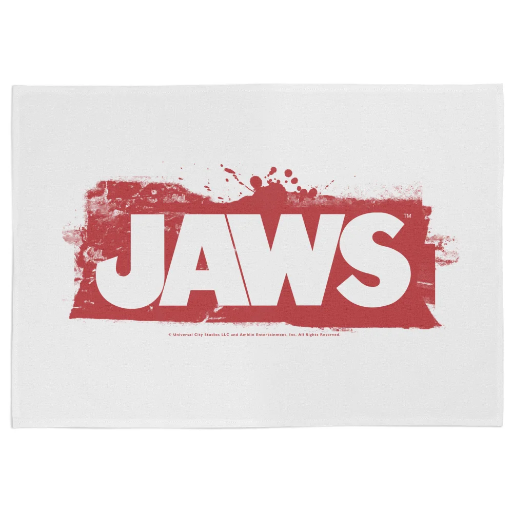 Jaws Bloody Logo Tea Towel Image 1