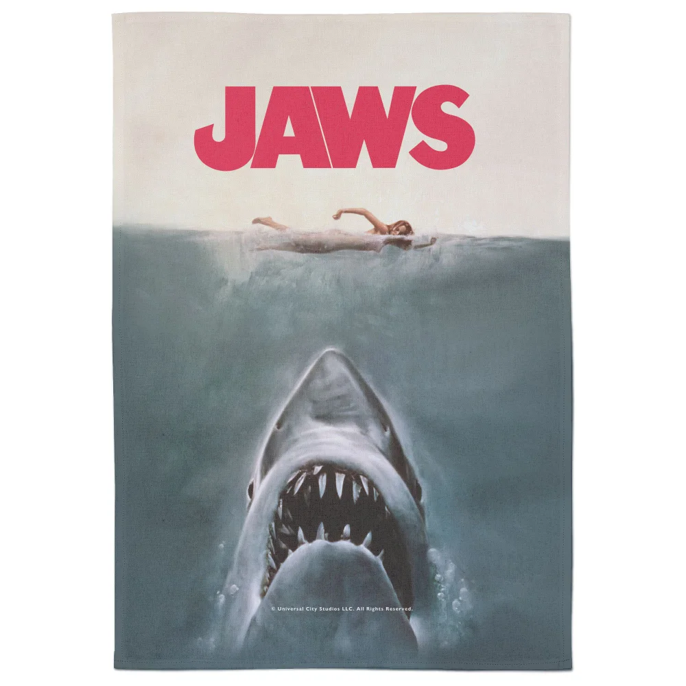 Jaws Poster Tea Towel Image 1