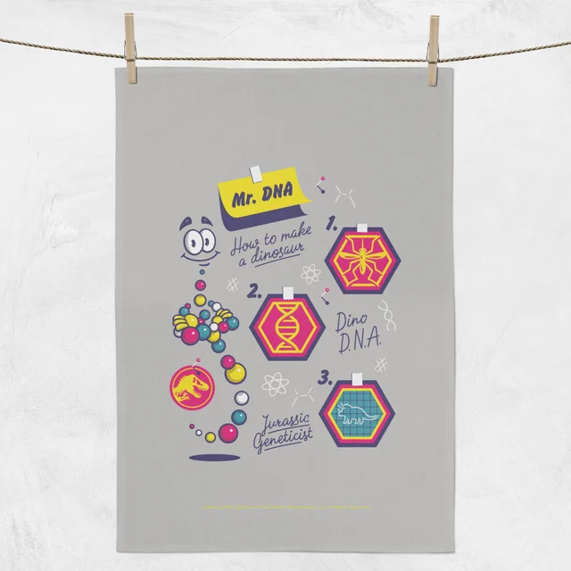 Jurassic Park Mr. DNA Tea Towel