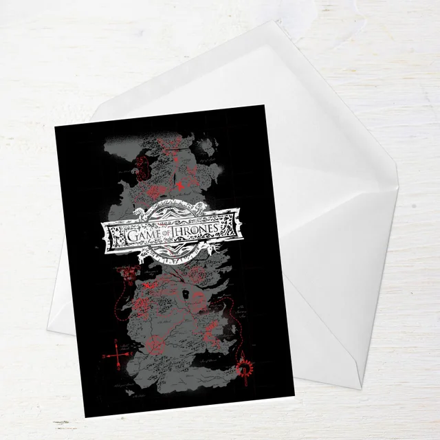 Game of Thrones Westeros Greetings Card