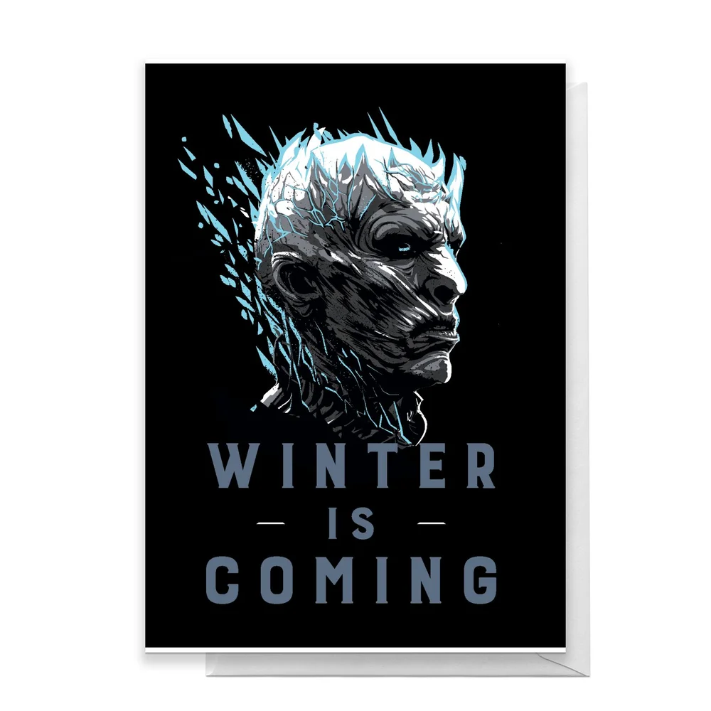 Game of Thrones Winter Is Coming Greetings Card - Standard Card Image 1