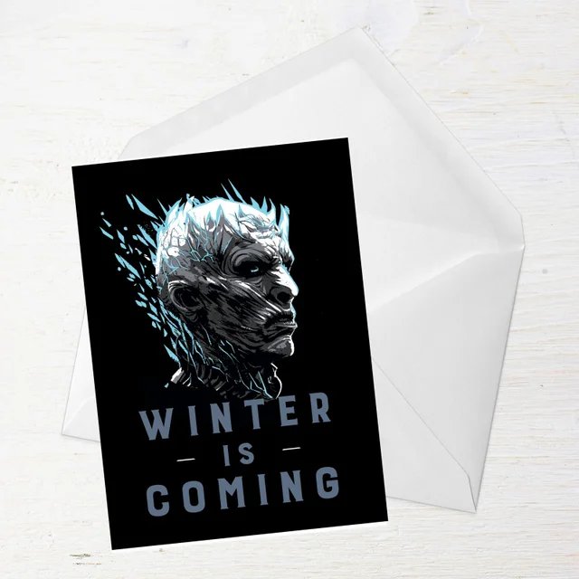 Game of Thrones Winter Is Coming Greetings Card