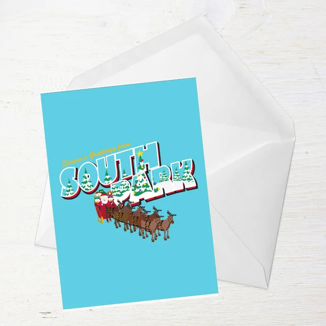 South Park Seasons Greetings Greetings Card