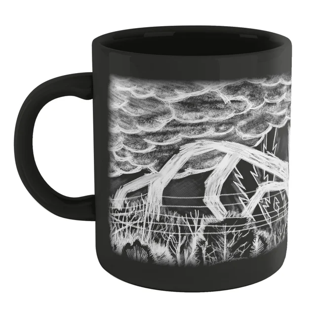 Stranger Things Mind Flayer Drawing Mug - Black