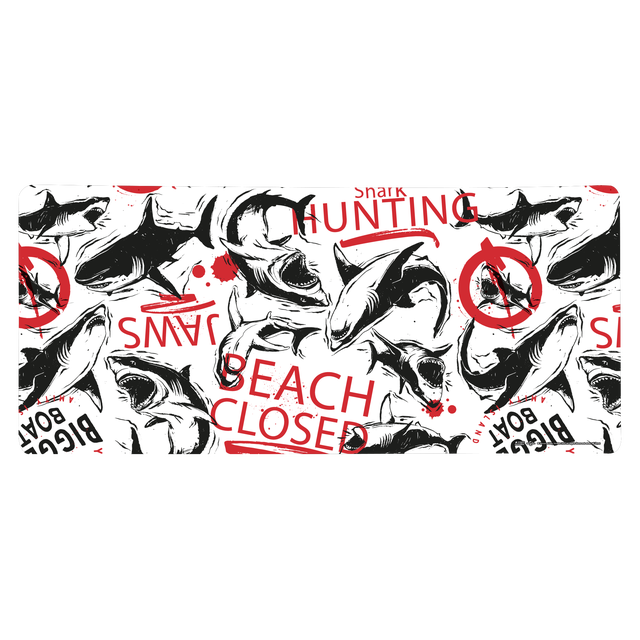 Les Dents de la Mer Beach Closed Tapis de Souris Gaming