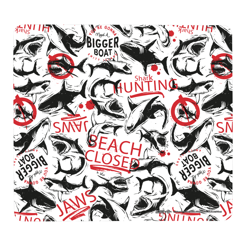 Les Dents de la Mer Beach Closed Tapis de Souris Gaming - Petit Image 1