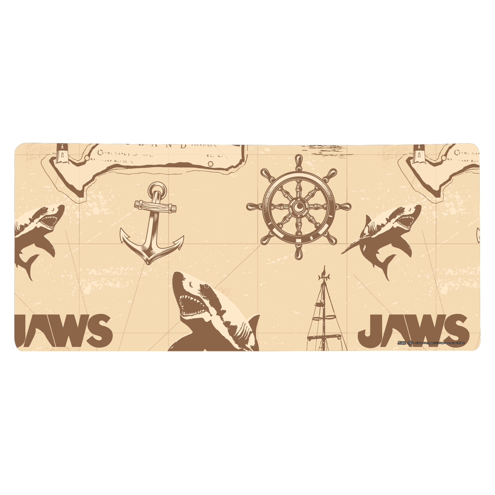 Les Dents de la Mer Map Tapis de Souris Gaming - Grand Image 1