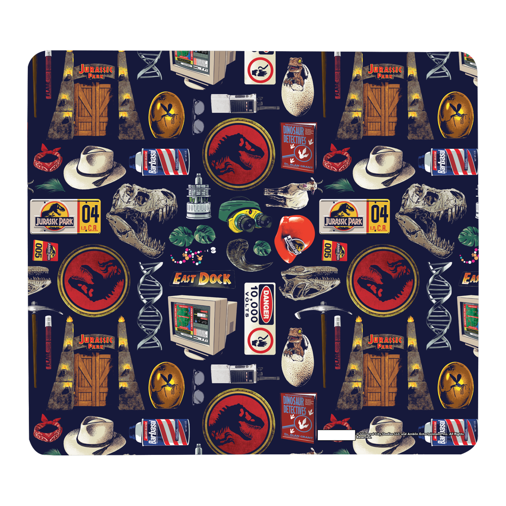 Jurassic Park Retro Icons Tapis de Souris - Petit Image 1