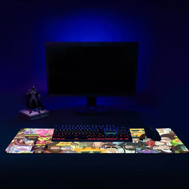 Rick et Morty Parasites Tapis de Souris Gaming