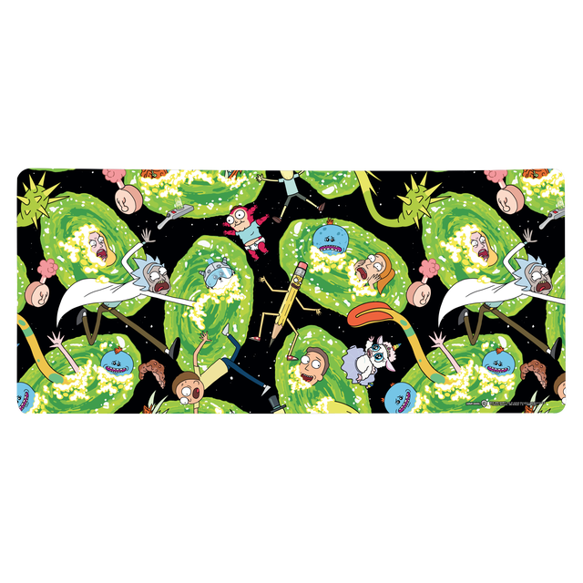 Rick et Morty Portals Tapis de Souris Gaming