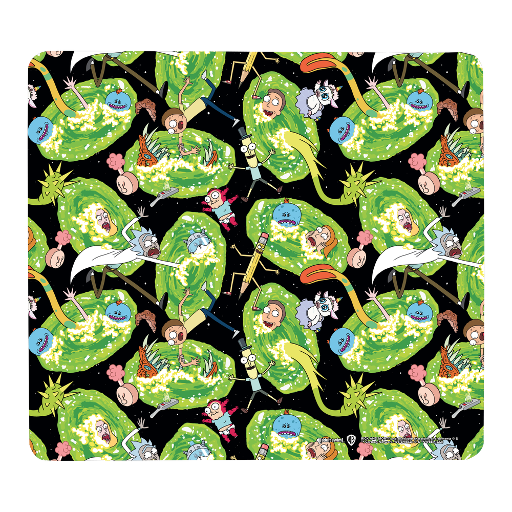 Rick et Morty Portals Tapis de Souris Gaming - Petit Image 1
