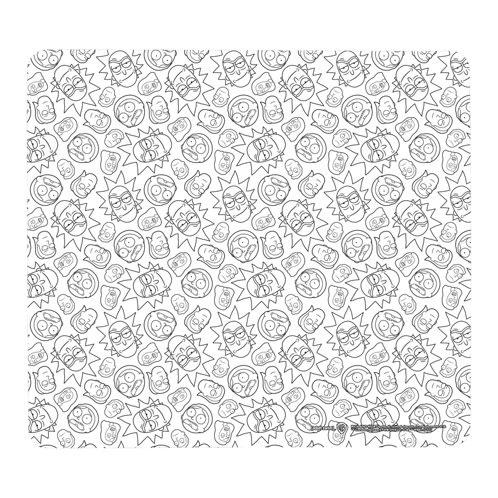 Rick et Morty Character Outlines Tapis de Souris Gaming - Petit Image 1