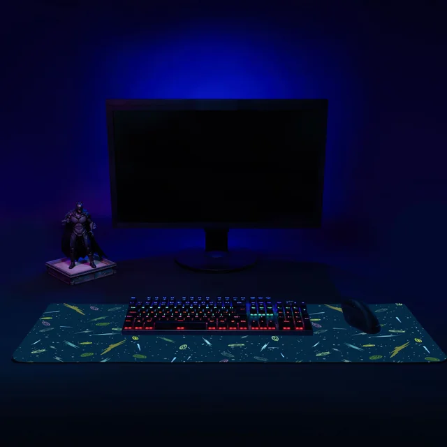 Rick et Morty Space Background Tapis de Souris Gaming