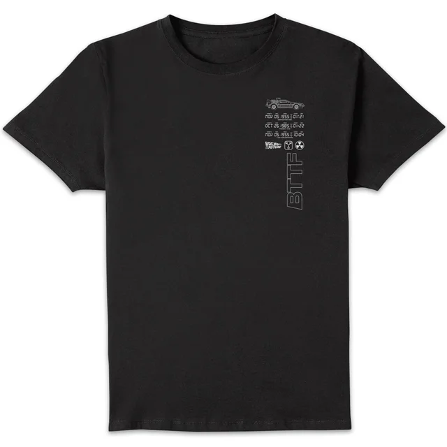 T-shirt Retour vers le Futur 88MPH - Noir