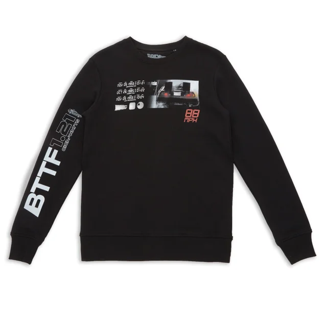 Sweatshirt Retour vers le Futur 88MPH - Noir