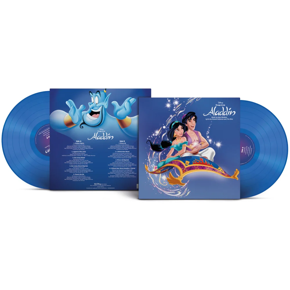 Chansons Aladdin en VO (30e Anniversaire) (Vinyle couleur bleu océan) LP Image 1