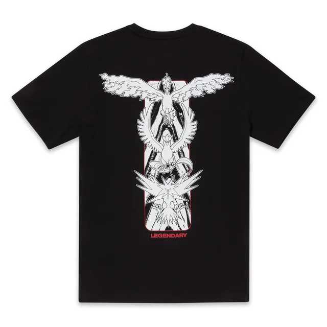 T-Shirt Pokémon pour Femme Legendary Birds - Noir