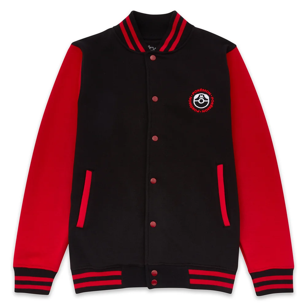 Veste Universitaire Unisexe brodée Pokémon Kanto Legendary - Noir - S Image 1