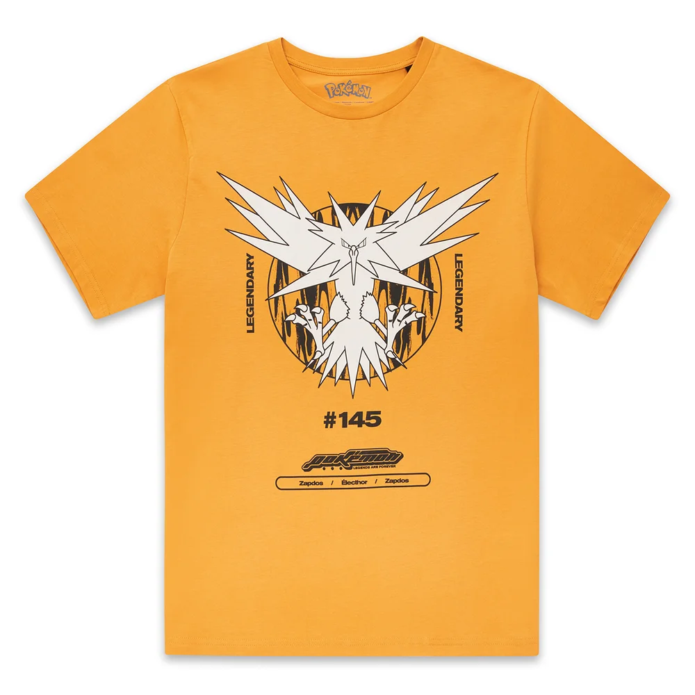 T-Shirt Pokémon Unisex Élector Legendary - Jaune Moutarde - S Image 1