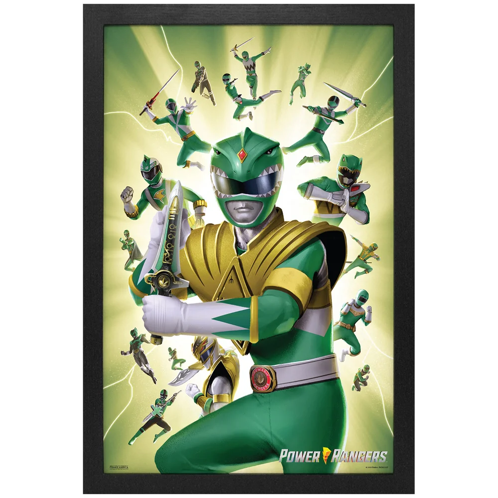 Power Rangers Green Ranger Framed Art Print Image 1