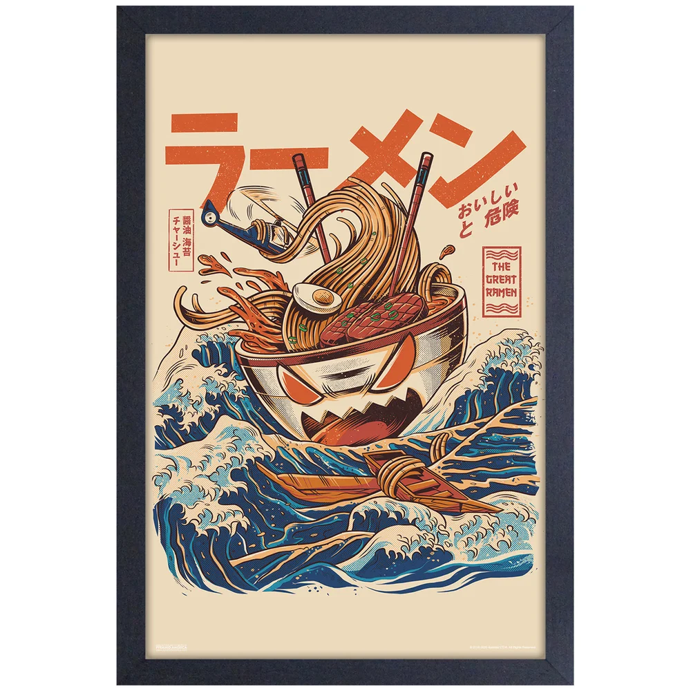 Illustrata The Great Ramen Off Kanagawa Framed Art Print Image 1