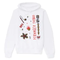 Hoodie Stranger Things HFC Flash - Blanc