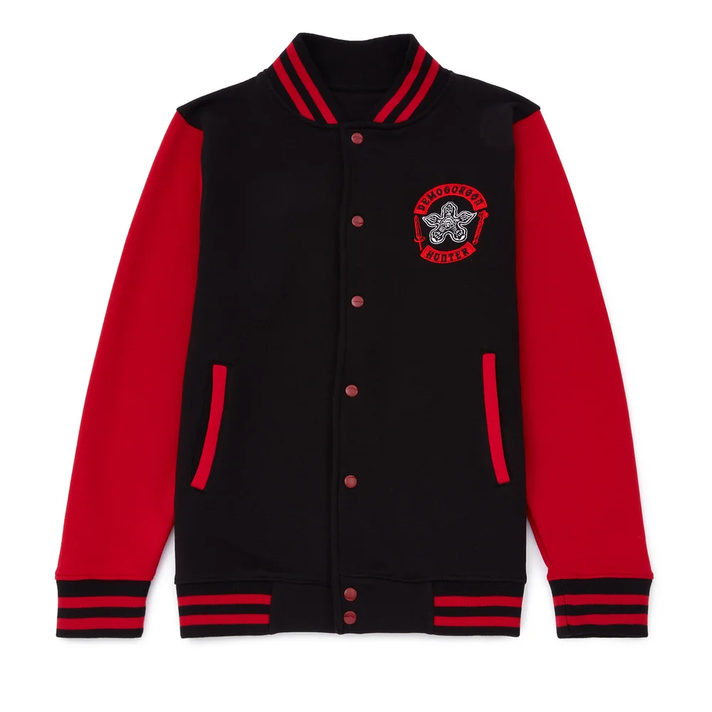 Veste Universitaire Unisexe Stranger Things Demogorgon Hunter - Noir/Rouge - S Image 1