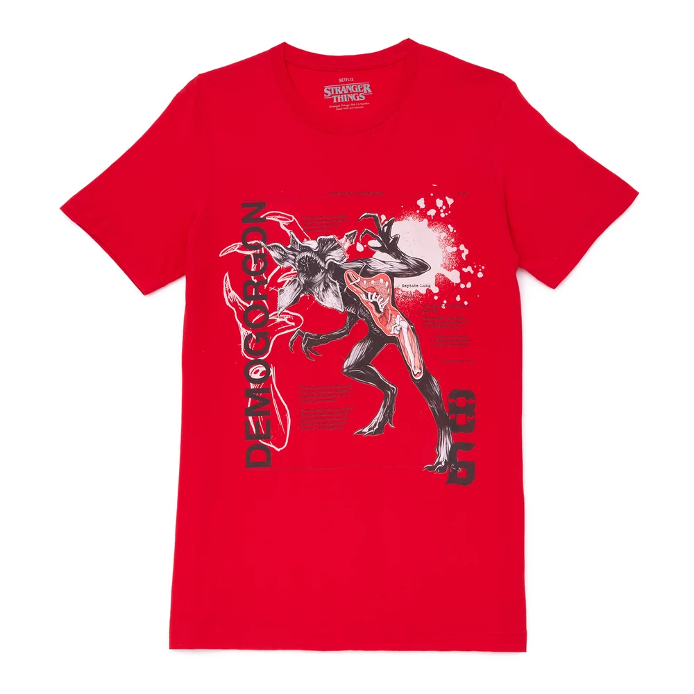T-shirt unisexe Stranger Things Demogorgon - Rouge - S Image 1