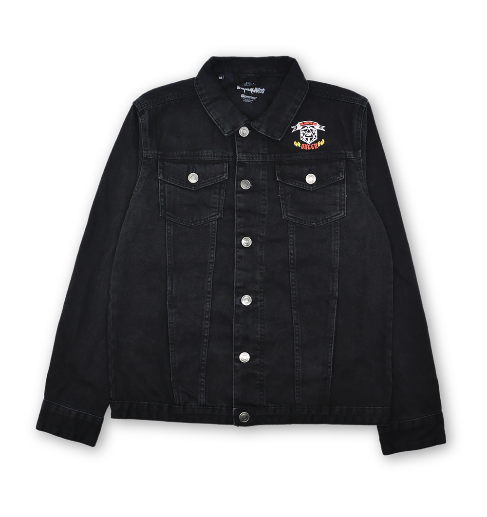 Butt Stallion PULP HORROR Embroidered Denim Jacket - Black - XL - Noir Image 1