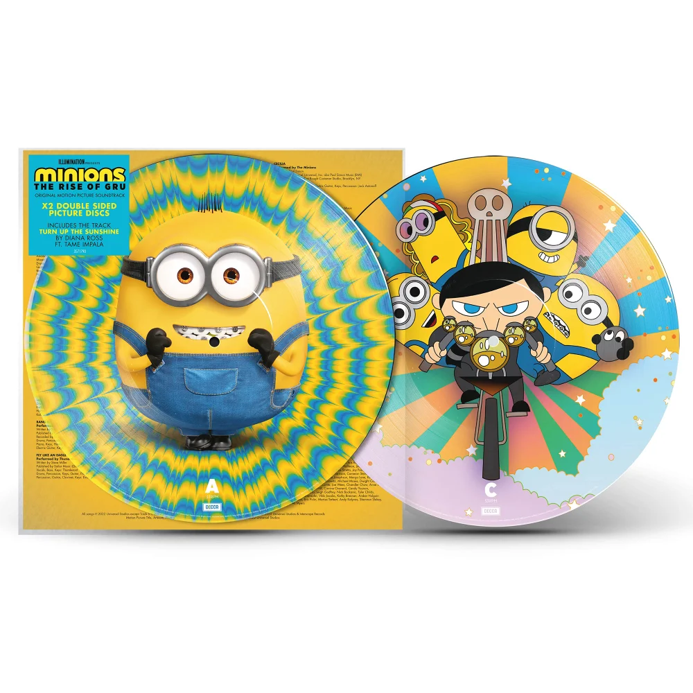 Minions: The Rise of Gru Limited Edition Picture Disc Vinyl 2LP Image 1