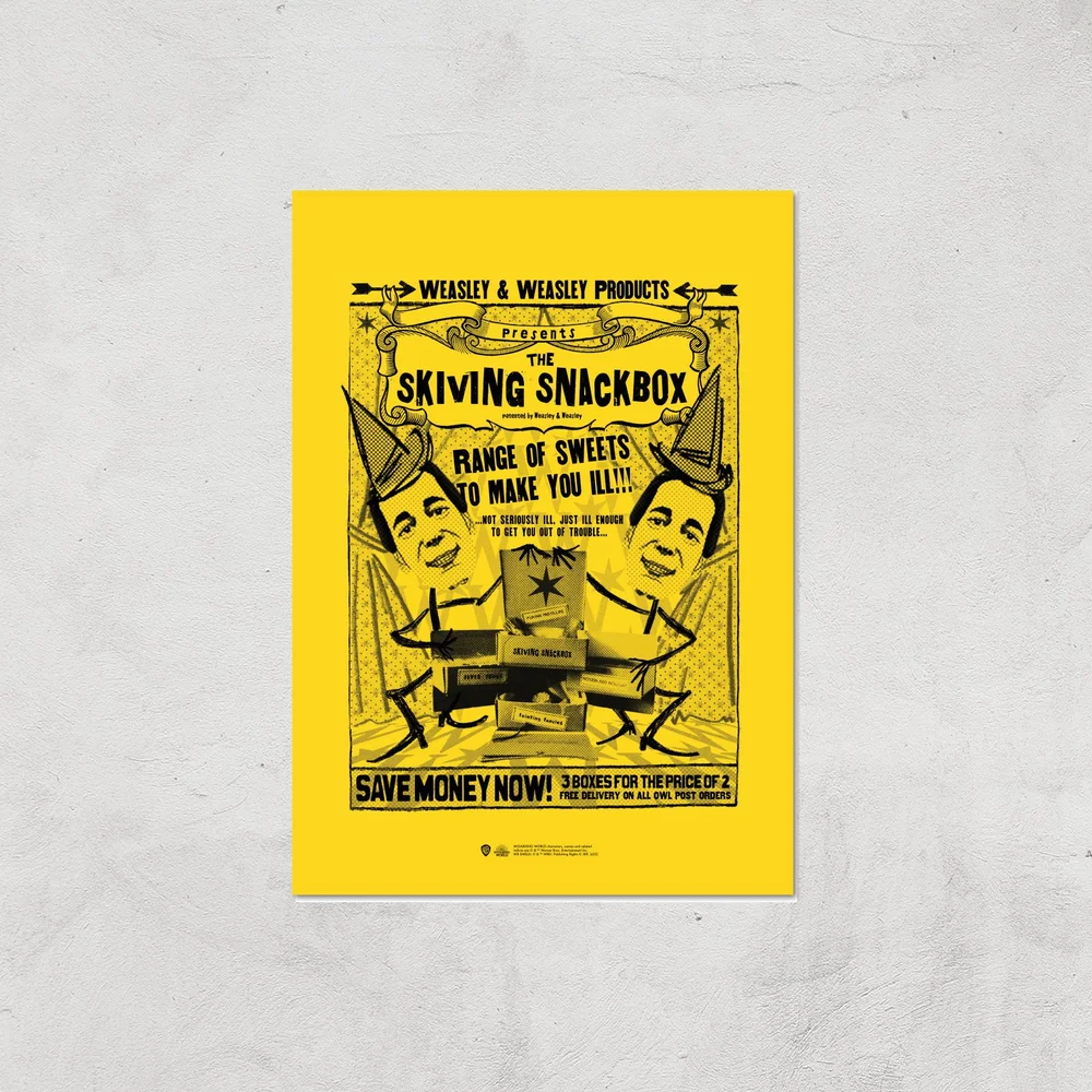 Decorsome x Harry Potter Skiving Giclee Art Print - A4 - Print Only Image 1