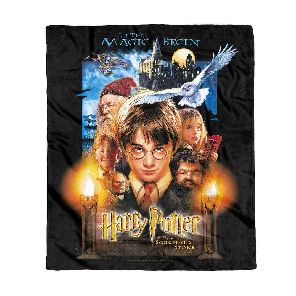 Harry Potter Sorcerer's Stone Fleece Blanket - L Image 1