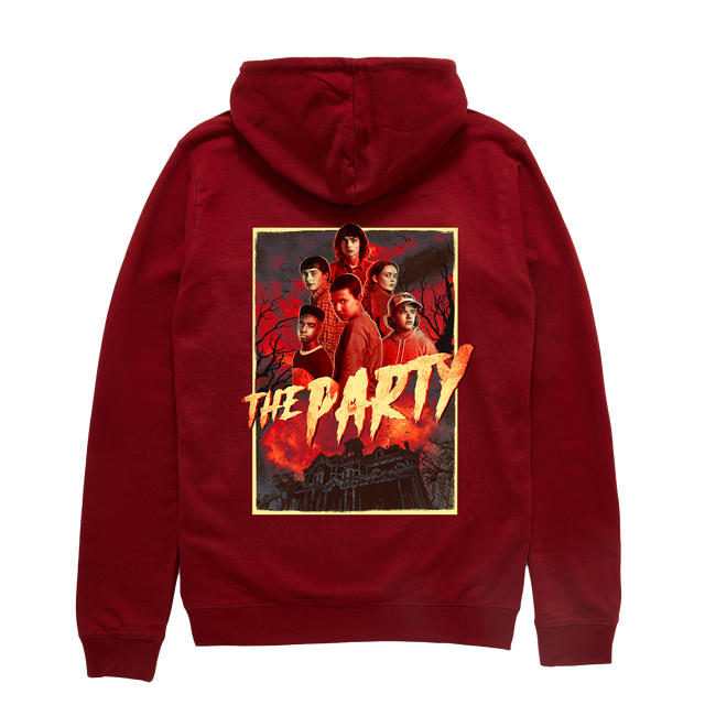 Hoodie Logo Stranger Things - Bordeaux