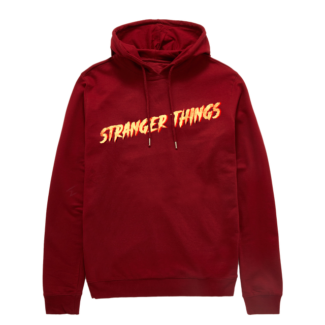 Hoodie Logo Stranger Things - Bordeaux