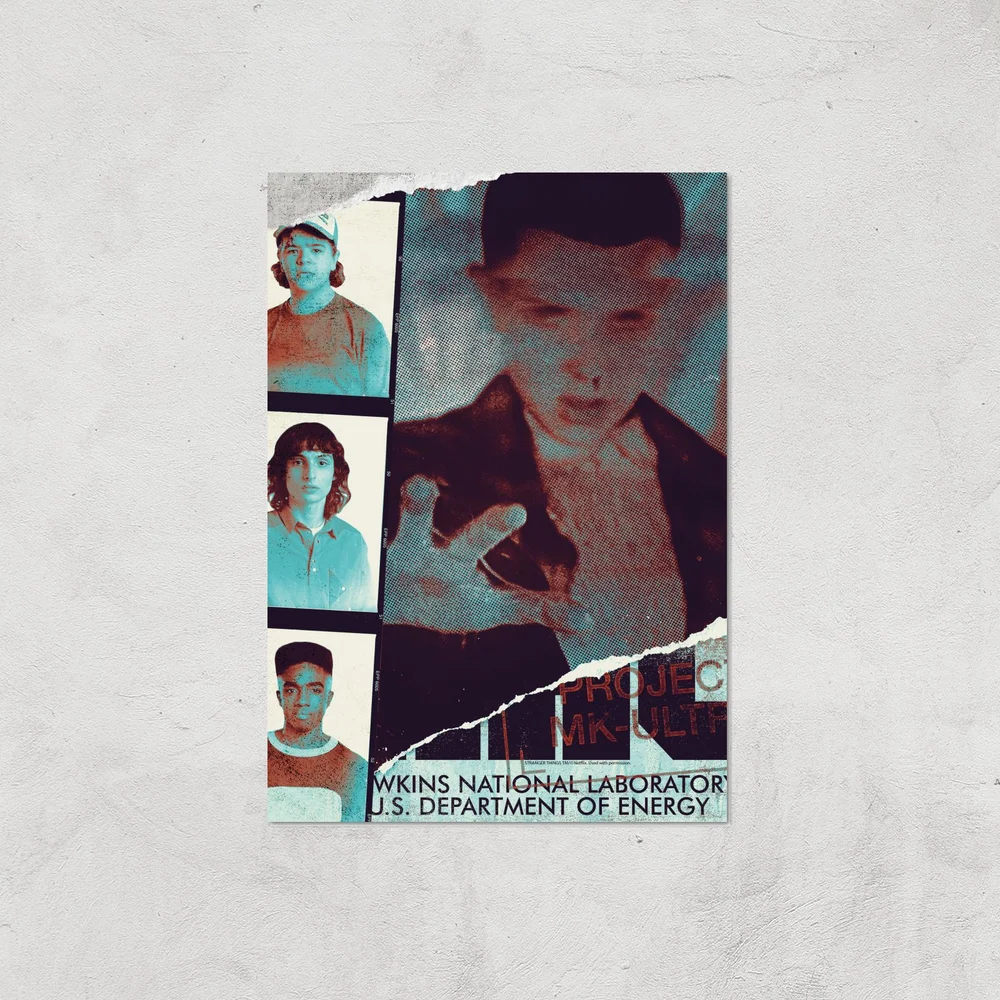 Impression d'Art Laboratoire national Stranger Things - A4 - Print Only Image 1
