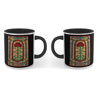 Mug Stranger Things Stain Glass Window - Noir