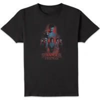 T-Shirt Unisexe Stranger Things Characters Composition - Noir