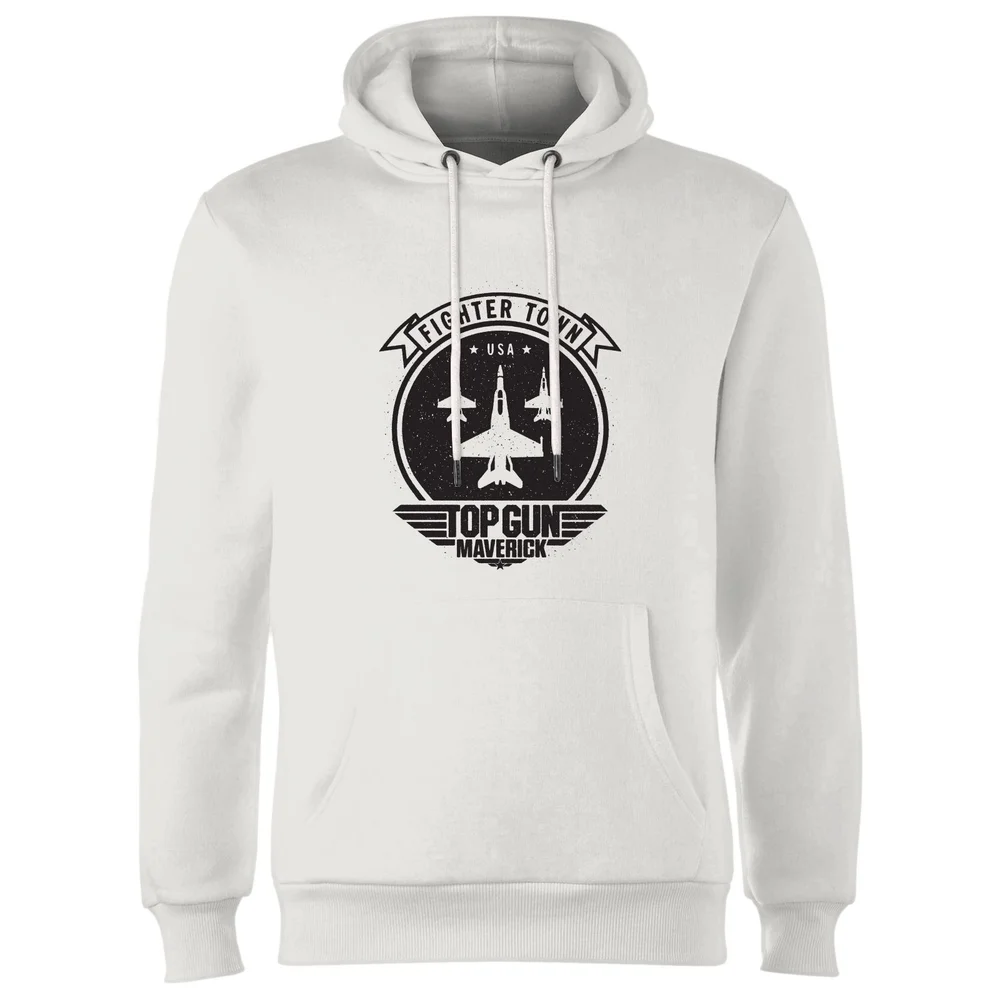 Sweat à capuche Top Gun Maverick Fighter Town USA - Blanc - S Image 1