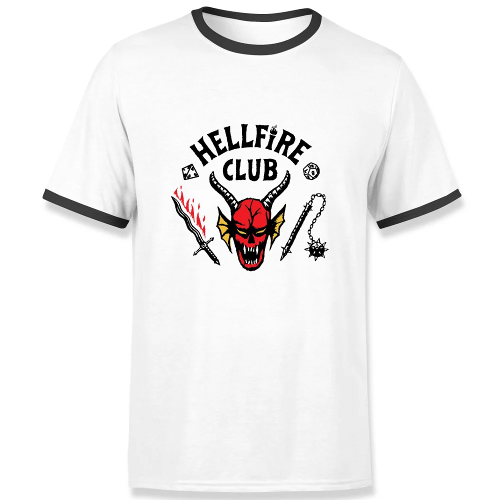 T-Shirt Unisexe Stranger Things Hellfire Club - Noir & Blanc - S Image 1