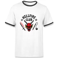 T-Shirt Unisexe Stranger Things Hellfire Club - Noir & Blanc