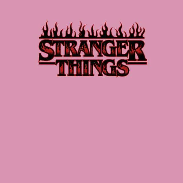 T-Shirt Unisexe Stranger Things - Rose Délavé