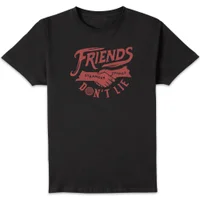 T-Shirt Unisexe Stranger Things Friends Don't Lie - Noir - undefined undefined